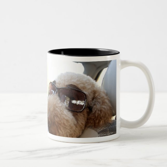 Caneca De Café Em Dois Tons caniche padrão 3 (Direita)