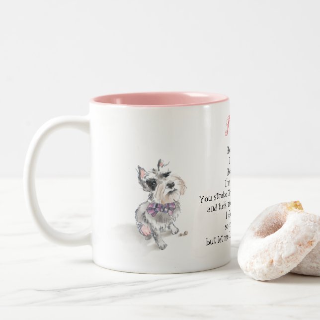 Caneca De Café Em Dois Tons Canina (Com Donut)