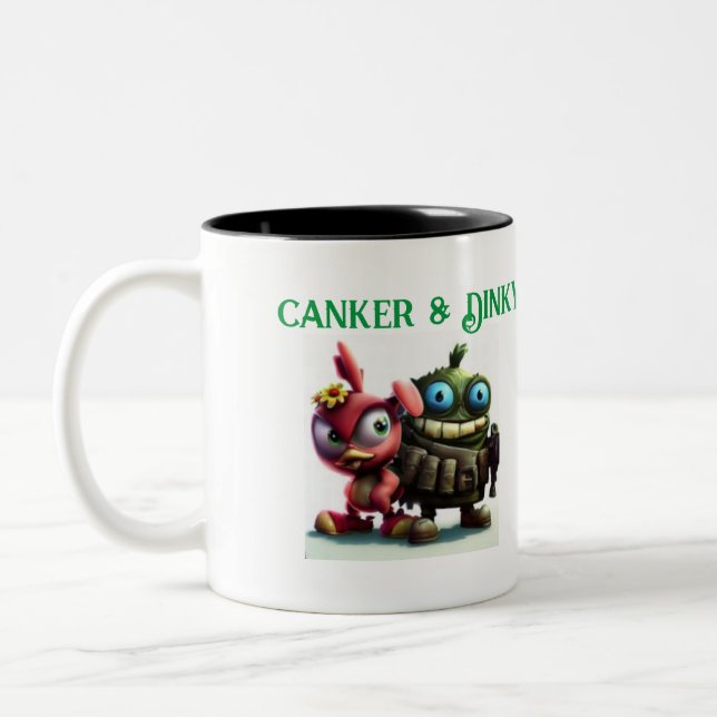 Caneca De Café Em Dois Tons Canker & Dinky Classic (Esquerda)