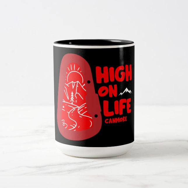 Caneca De Café Em Dois Tons Canmore Alpinismo Canadá (Centro)