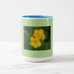 Caneca De Café Em Dois Tons Cantaloupe Blooms