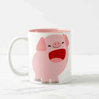 Caneca De Café Em Dois Tons Cantando Cachorro De Gato