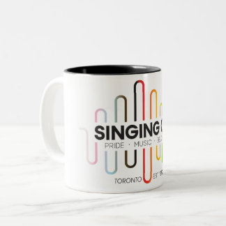 Caneca De Café Em Dois Tons Cantando Mug