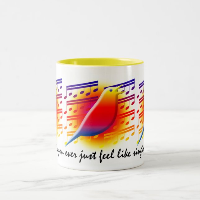 CANECA DE CAFÉ EM DOIS TONS CANTE, CANTE, CANTE (Centro)