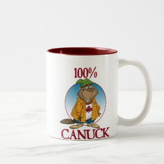 Caneca De Café Em Dois Tons Canuck 100%