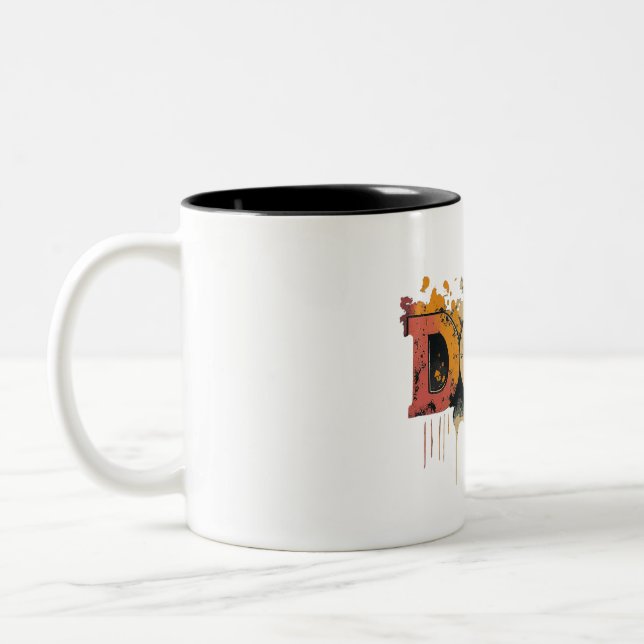 Caneca De Café Em Dois Tons Cão amante (Esquerda)
