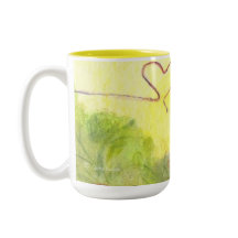 Cão da pesca e gato (do fim-acima)/caneca