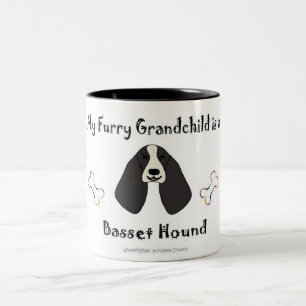 Caneca De Café Em Dois Tons cão de basset