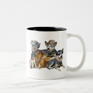 Caneca De Café Em Dois Tons Cão de Bovinos Australiano