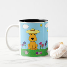 Cão de filhote de cachorro bonito dos desenhos