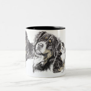 Caneca De Café Em Dois Tons Cão de montanha de Bernese