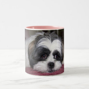 Caneca De Café Em Dois Tons Cão de Shih Tzu