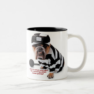 Caneca De Café Em Dois Tons Cão do Jailbird