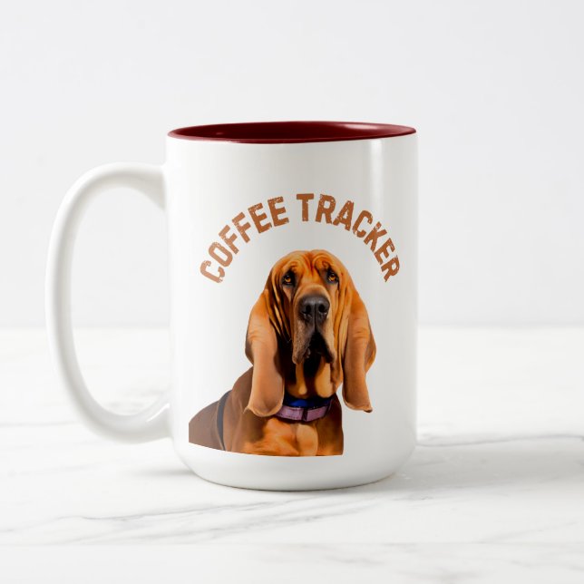 Caneca De Café Em Dois Tons Cão Rastreador de Café (Esquerda)