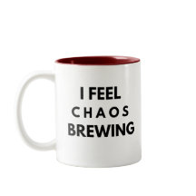 Caos Brevejando Mug - Burnout Engraçado Presente