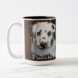 Caneca De Café Em Dois Tons Cãozinho Dalmático