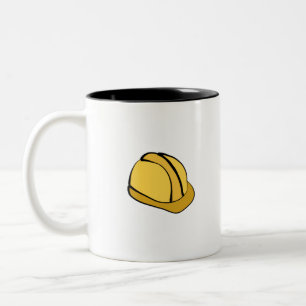 Caneca De Café Em Dois Tons Capacete de Segurança