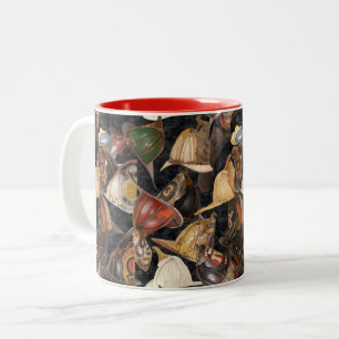 Caneca De Café Em Dois Tons Capacetes de incêndio do século XIX