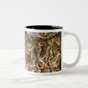 Caneca De Café Em Dois Tons Capela de Sistine: O último julgamento, 1538-41