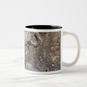 Caneca De Café Em Dois Tons Capital da coluna de Nautes que descreve Cernunnos