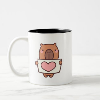 Caneca De Café Em Dois Tons Capivara