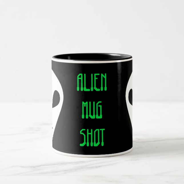 Caneca De Café Em Dois Tons Captura de alienígena (Centro)