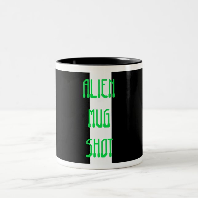 Caneca De Café Em Dois Tons Captura de alienígena (Centro)