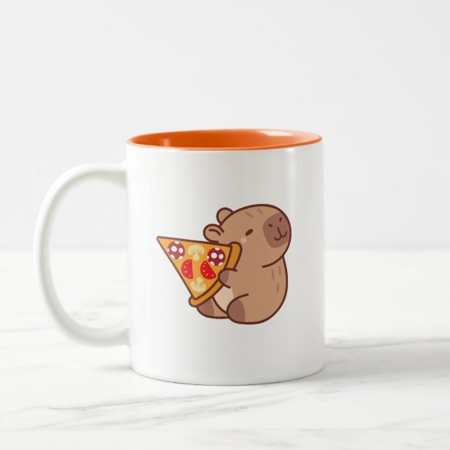 Caneca De Café Em Dois Tons Capybara (Esquerda)
