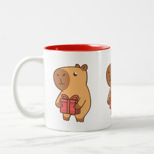 Caneca De Café Em Dois Tons Capybara e Presente Mug   Bonita Mug de presente p