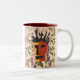 Caneca De Café Em Dois Tons Cara