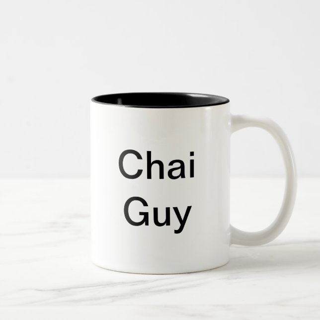 Caneca De Café Em Dois Tons Cara de Chai (Direita)
