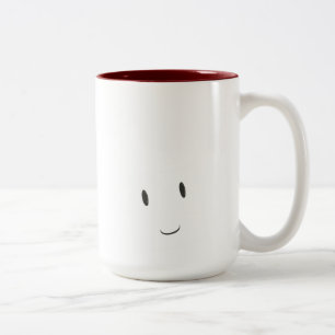Caneca De Café Em Dois Tons Cara de sorriso