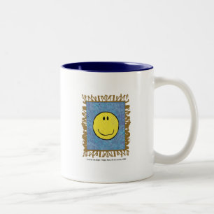 Caneca De Café Em Dois Tons cara feliz de van gogh