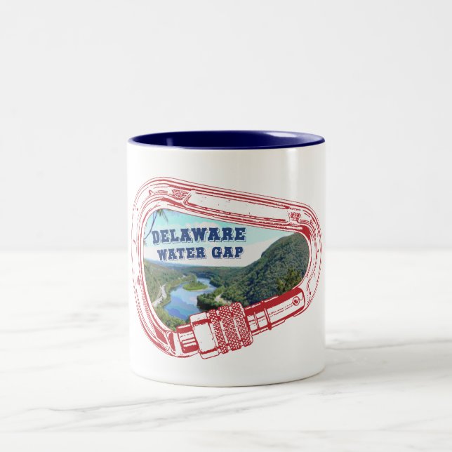 Caneca De Café Em Dois Tons Carabineiro de subida de água de Delaware (Centro)