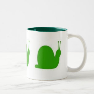 Caneca De Café Em Dois Tons Caracóis