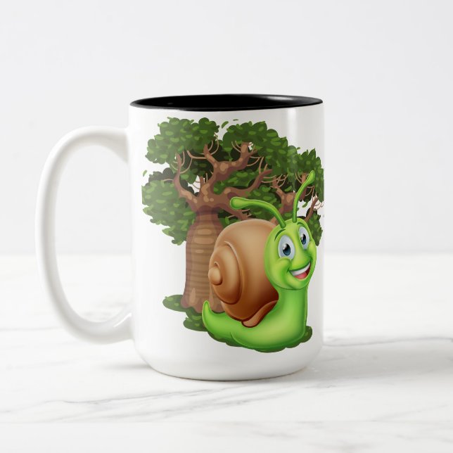 Caneca De Café Em Dois Tons caracol (Esquerda)