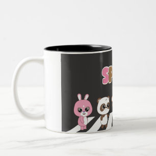 Caneca De Café Em Dois Tons Caracter Mug Colorido