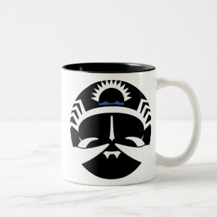 Caneca De Café Em Dois Tons Caranguejo gráfico do cancer