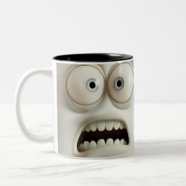 Caneca De Café Em Dois Tons Caráter Sarcástico 3D