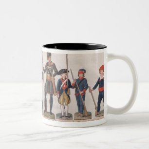 Caneca De Café Em Dois Tons Caráteres da Revolução Francesa