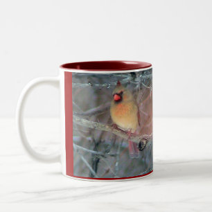 Caneca De Café Em Dois Tons Cardeais