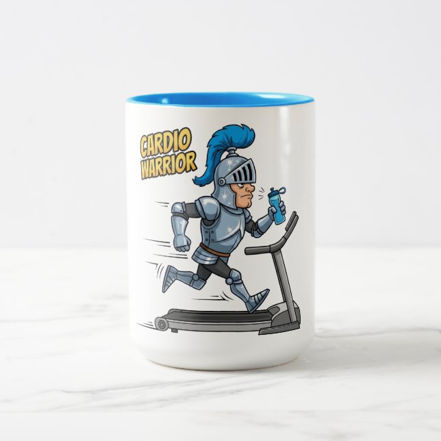 Caneca De Café Em Dois Tons Cardio Warrior (Centro)