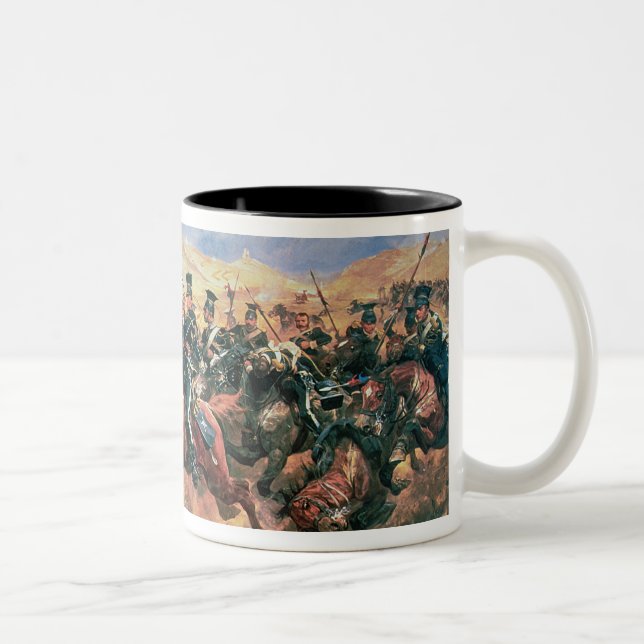 Caneca De Café Em Dois Tons Carga da brigada clara (Direita)