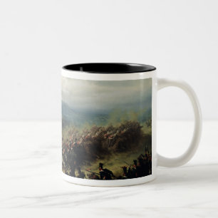 Caneca De Café Em Dois Tons Carga da brigada clara, o 25 de outubro de 1854