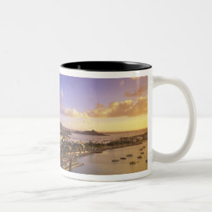Caneca De Café Em Dois Tons Caribe, Índias Ocidentais Francesas, São Martinho.