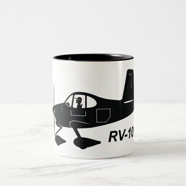Caneca De Café Em Dois Tons Caricatura das camionetes RV-10 (Centro)