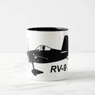 Caneca De Café Em Dois Tons Caricatura das camionetes RV-9