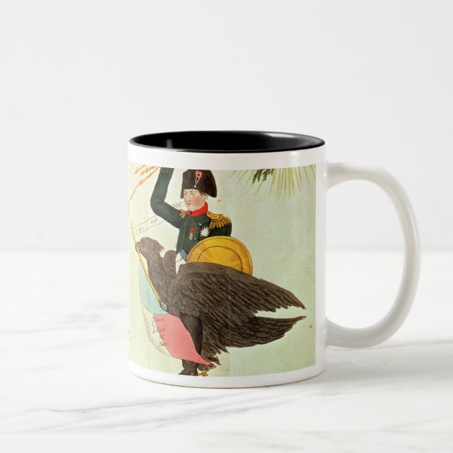 Caneca De Café Em Dois Tons Caricatura 'dos cem dias (Direita)