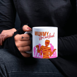 Caneca De Café Em Dois Tons Carimbo de Halloween - Mamãe de coleção contra cem