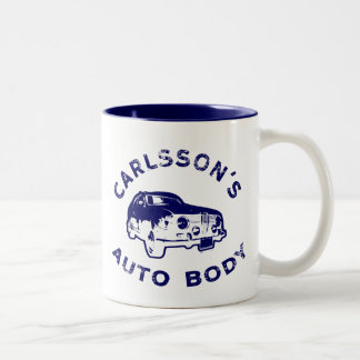 Caneca De Café Em Dois Tons carlsson-auto-body_blue